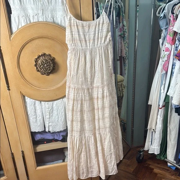 L Space NWT Elegant Cream Maxi Dress - Picture 2 of 5